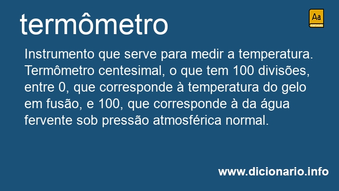 Significado de termmetro