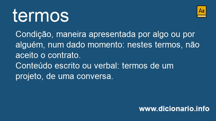 Significado de termos