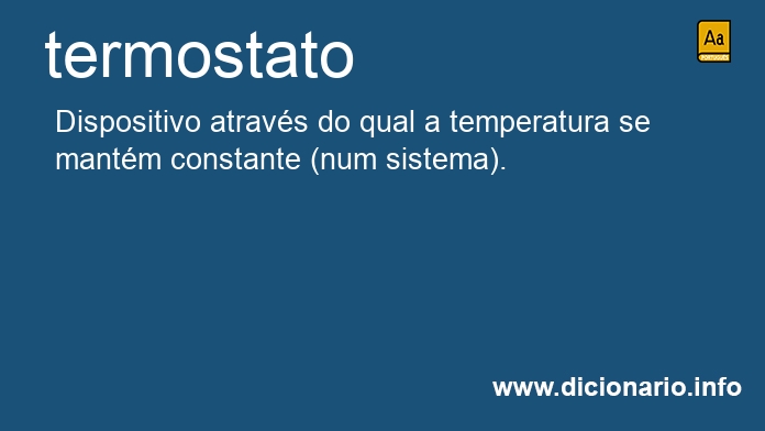 Significado de termostato