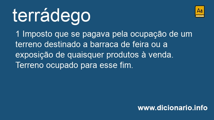 Significado de terrdego