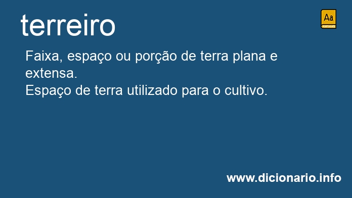 Significado de terreiros