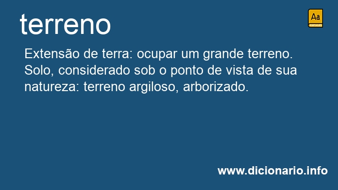 Significado de terrenos