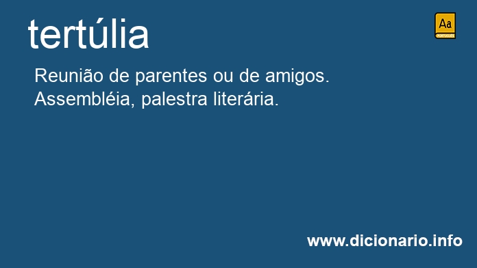 Significado de tertlias