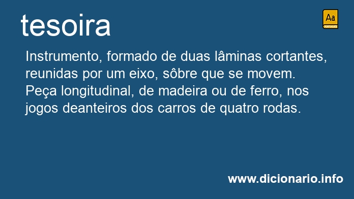 Significado de tesoira