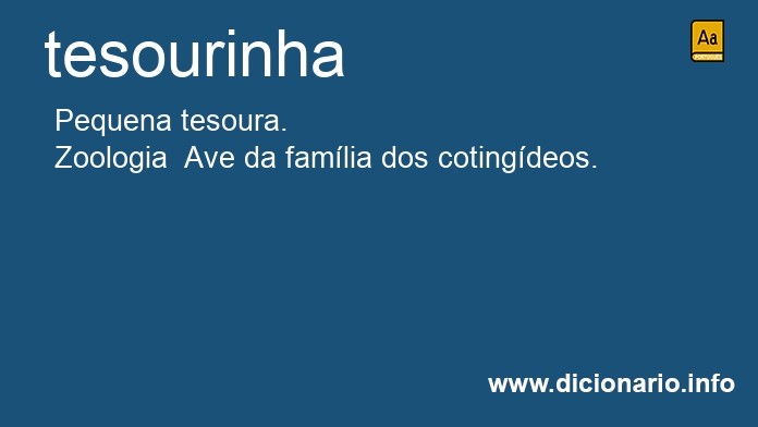 Significado de tesourinha