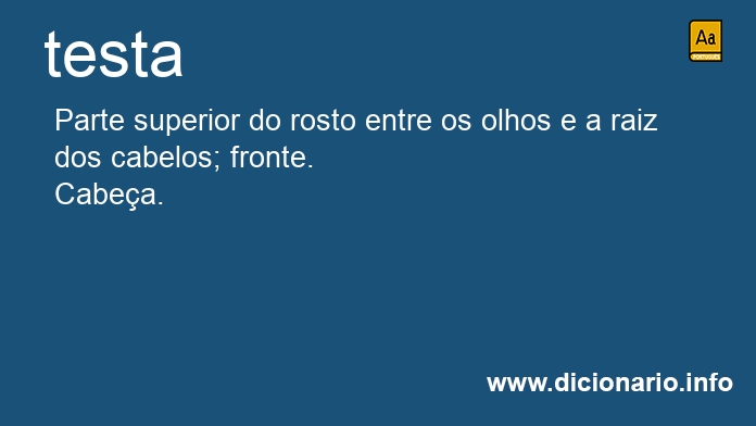Significado de testa
