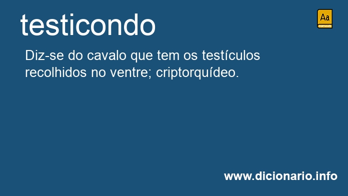 Significado de testicondos