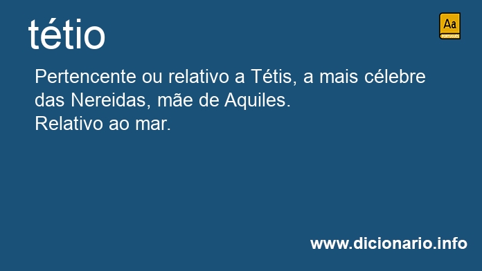 Significado de ttio