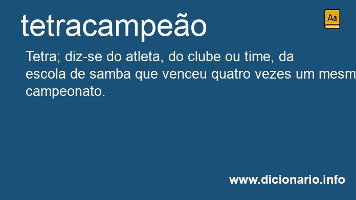 Significado de tetracampeo