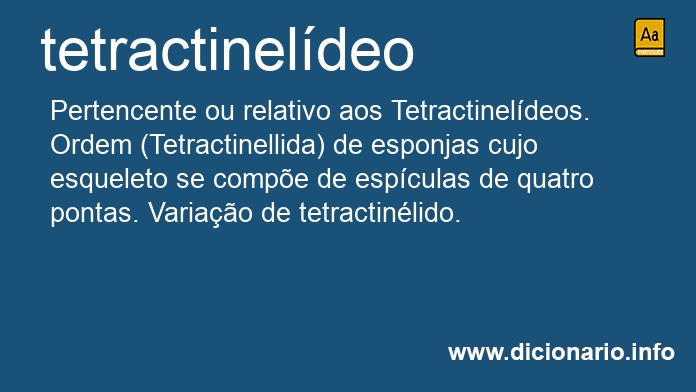 Significado de tetractineldeo