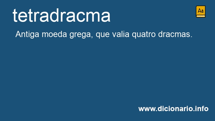 Significado de tetradracma