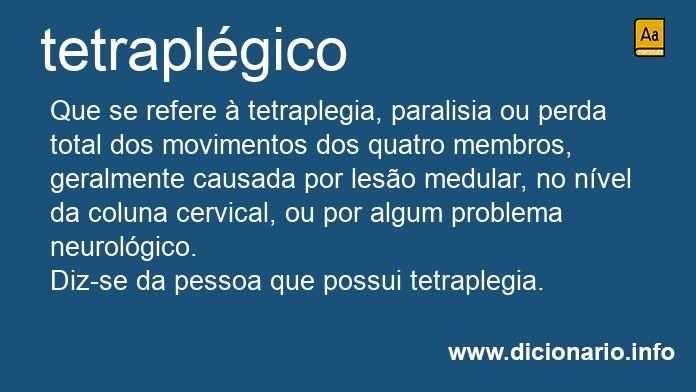 Significado de tetraplgicos