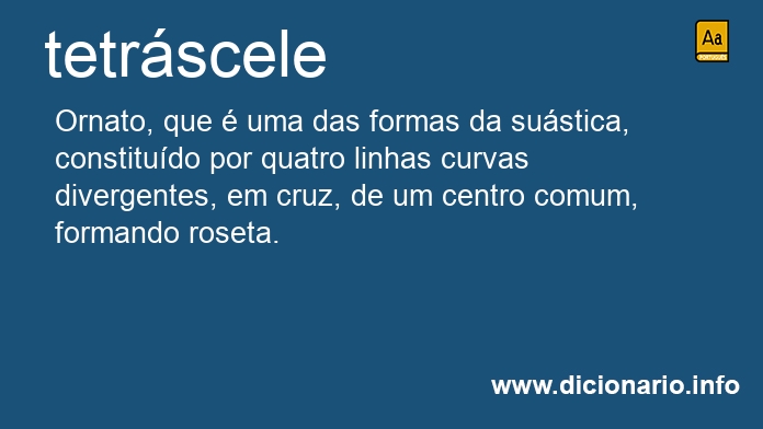 Significado de tetrscele