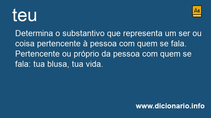 Significado de teus