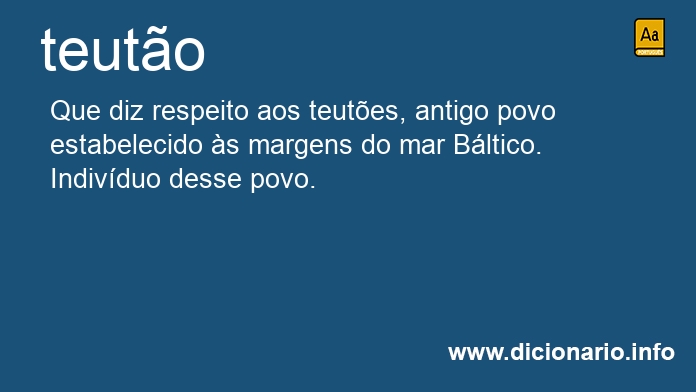 Significado de teuto