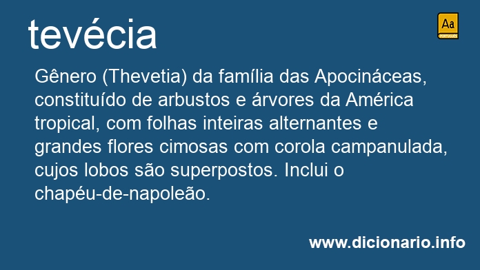 Significado de tevcia