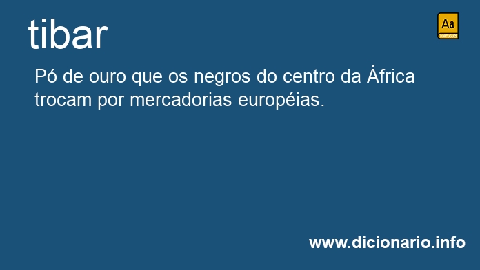 Significado de tibam