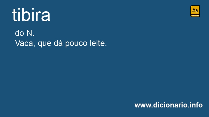 Significado de tibira