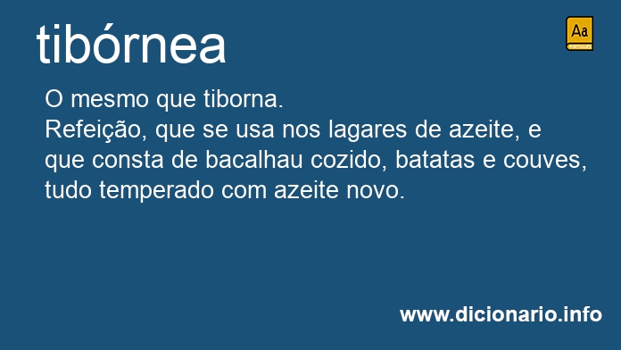 Significado de tibrnea