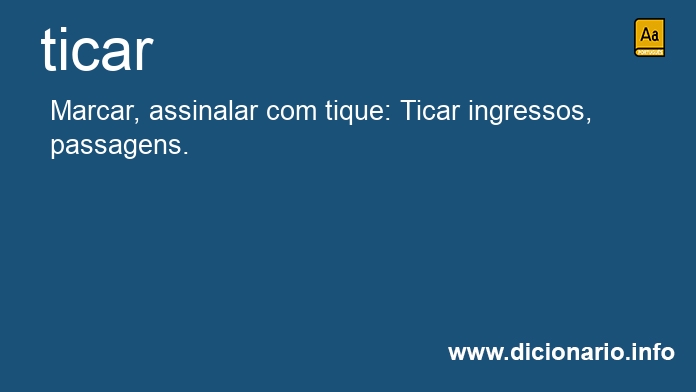 Significado de ticam