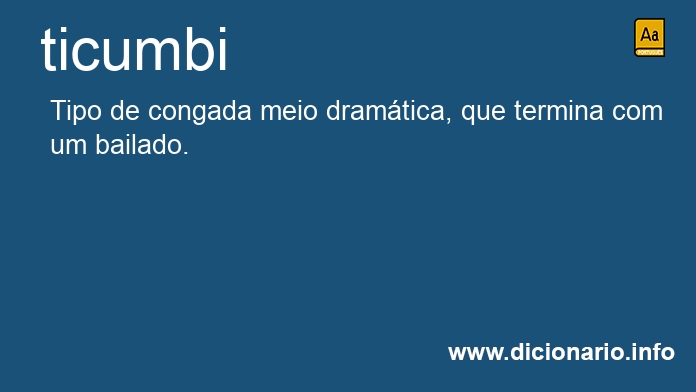 Significado de ticumbi