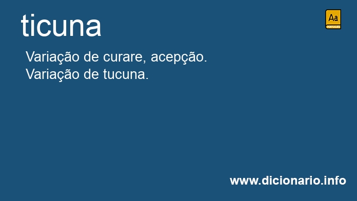 Significado de ticuna