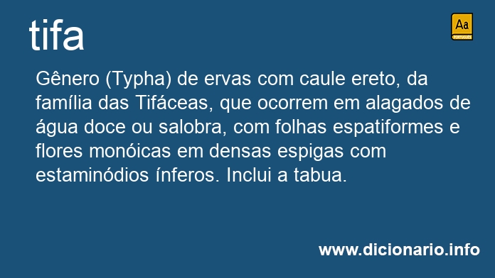 Significado de tifas