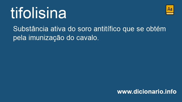 Significado de tifolisina