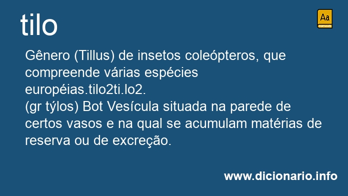 Significado de tilo Significado de tilo