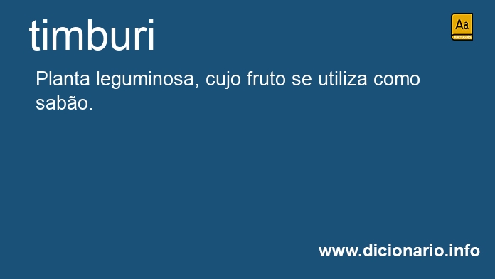 Significado de timburi