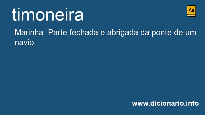 Significado de timoneira