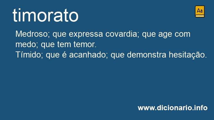 Significado de timorato