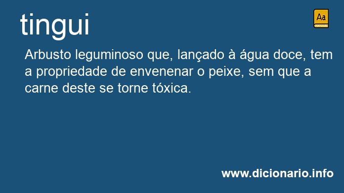 Significado de tinguis