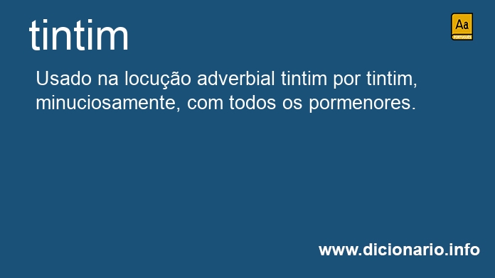 Significado de tintim