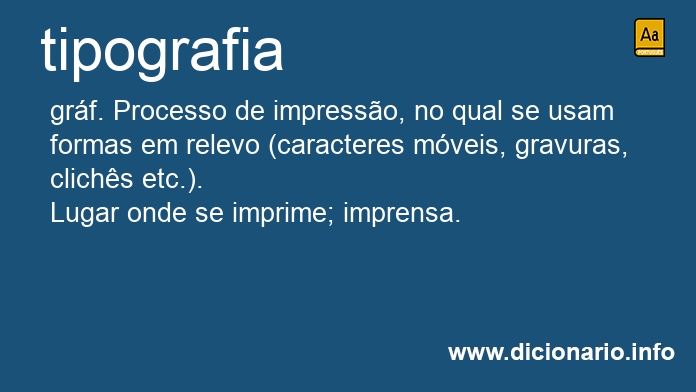 Significado de tipografia