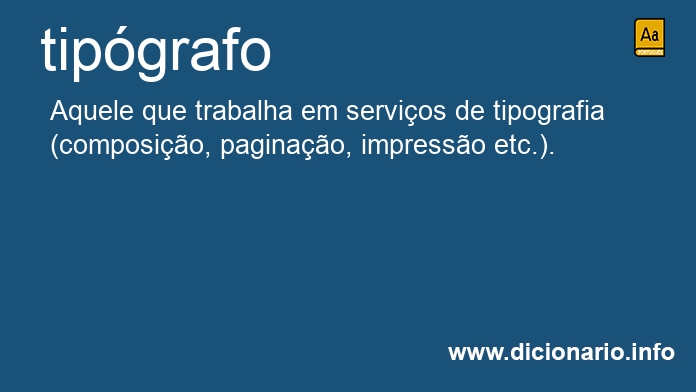 Significado de tipgrafo