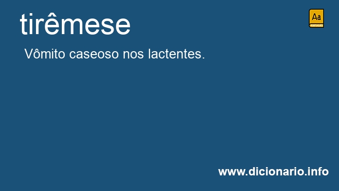 Significado de tirmese