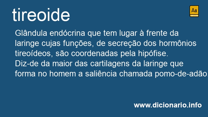 Significado de tireoide