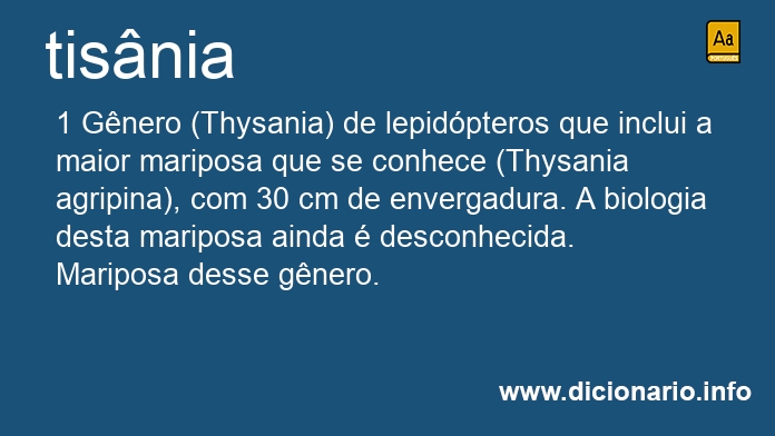 Significado de tisnia