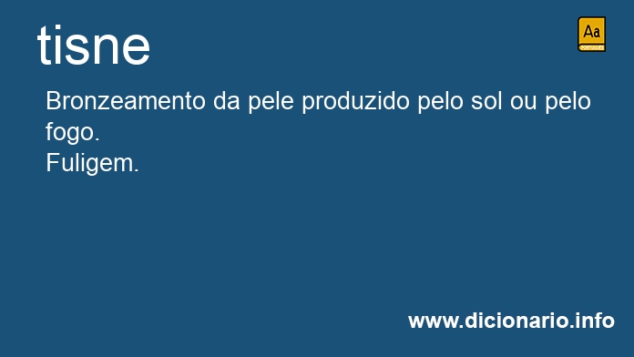 Significado de tisne
