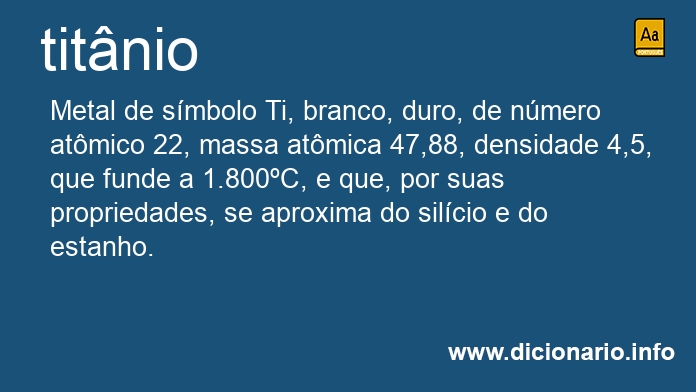 Significado de titnio