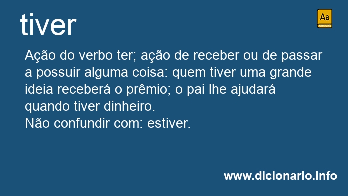 Significado de tiver