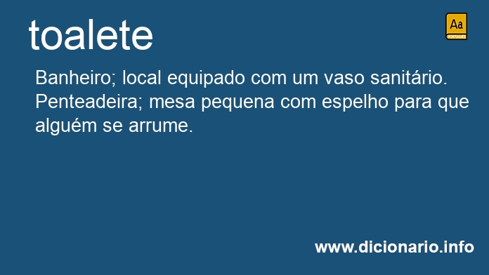 Significado de toalete