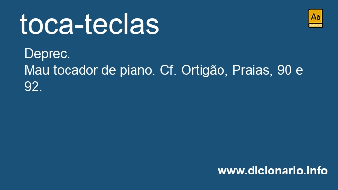 Significado de toca-teclas
