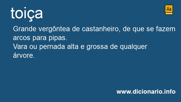 Significado de toia
