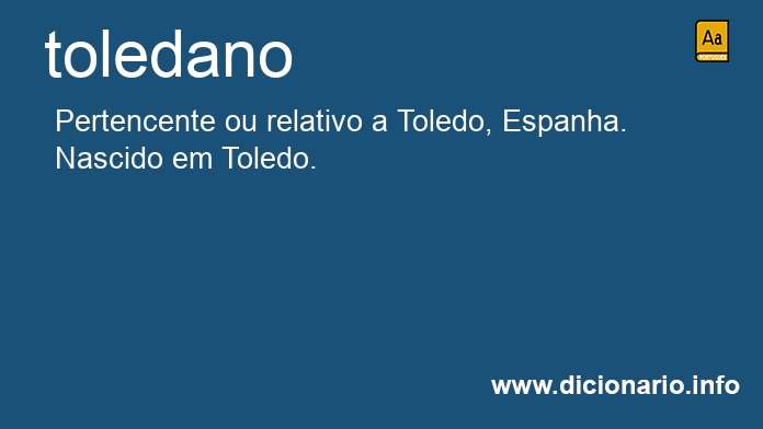 Significado de toledanos