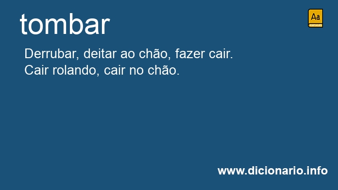 Significado de tombar