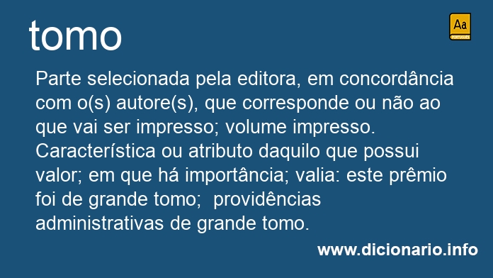 Significado de tomos