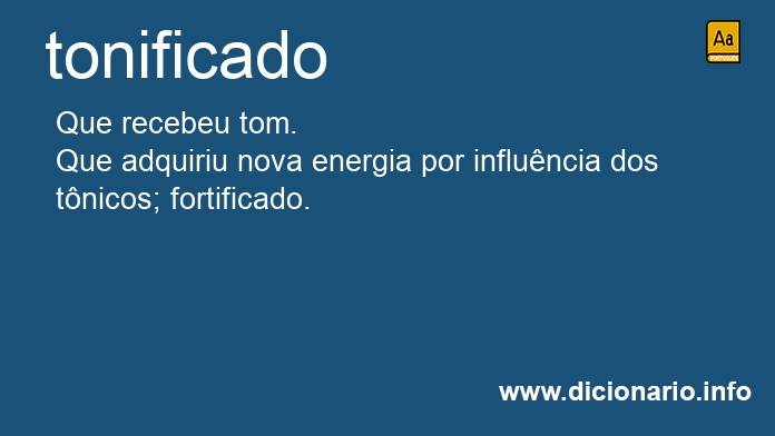 Significado de tonificado