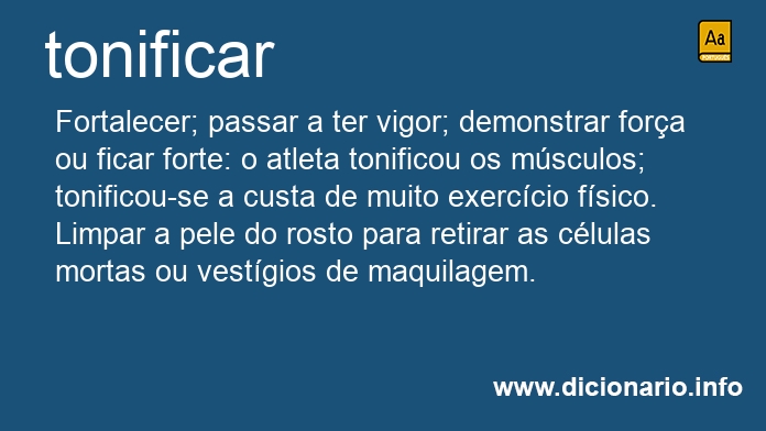 Significado de tonificars